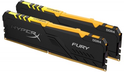 16GB/3200 DDR4 KINGSTON HyperX Fury HX432C16FB3AK2/16 Black RGB KIT2